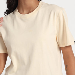 Women's Classic Fit Beige Cotton