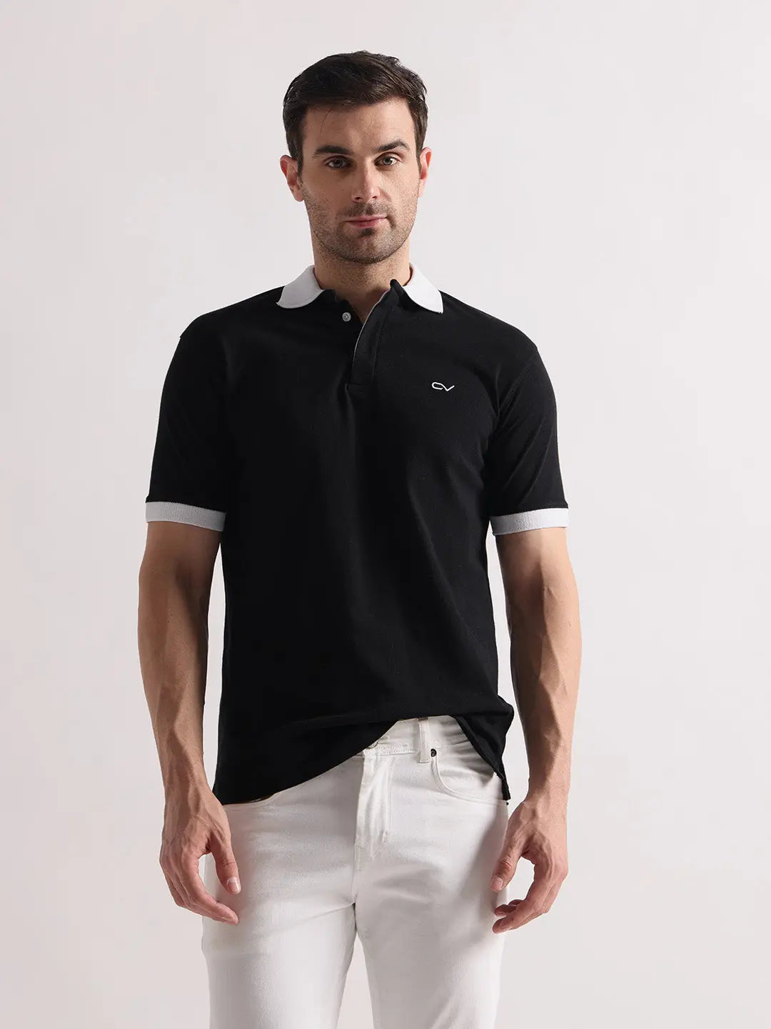 black polo tshirt