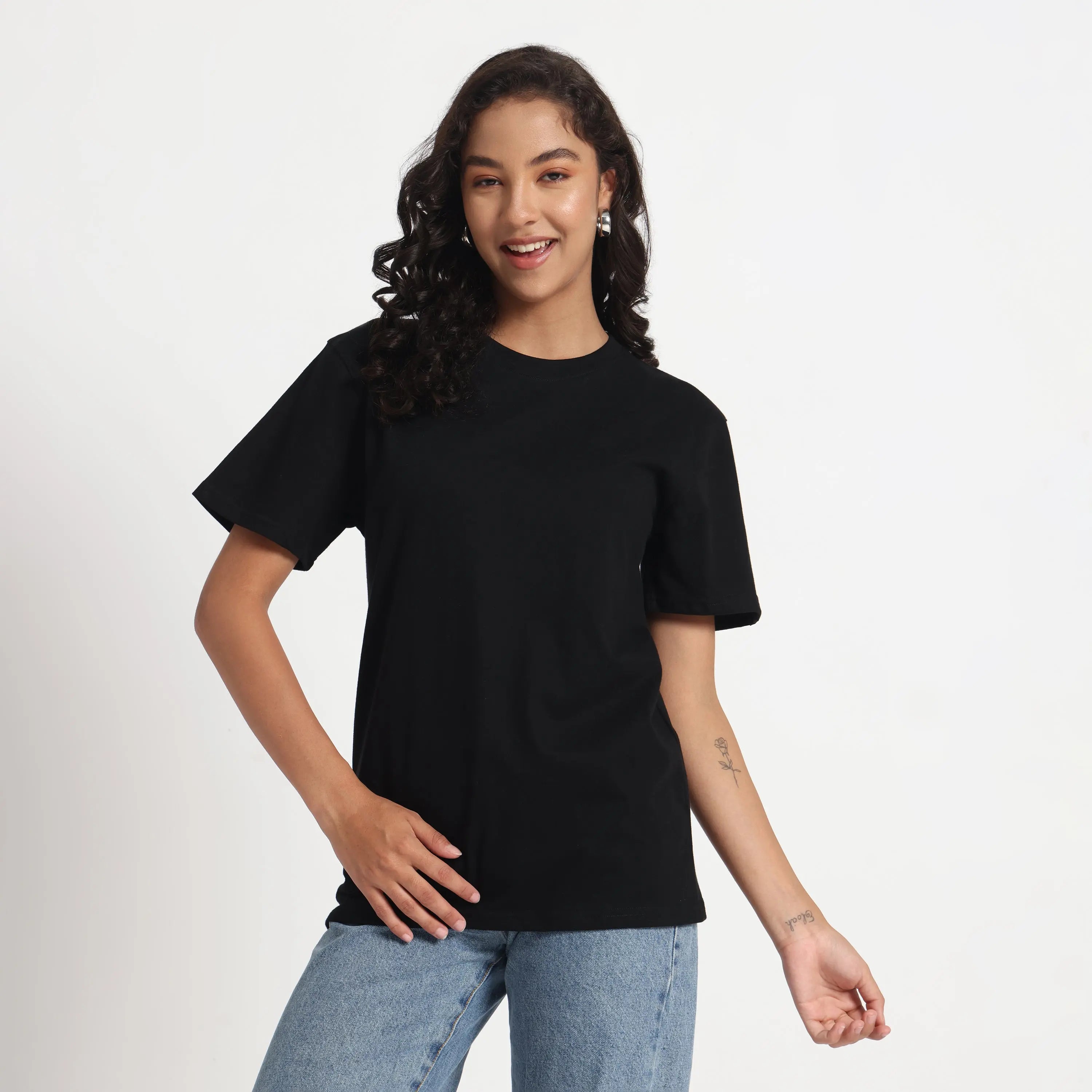 Women’s Classic Fit Black Cotton