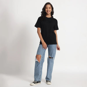 Women’s Classic Fit Black Cotton