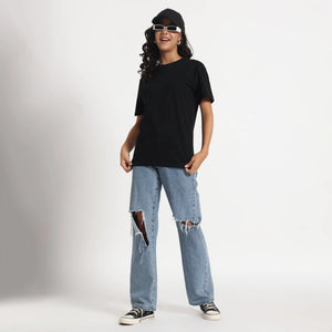 Women’s Classic Fit Black Cotton